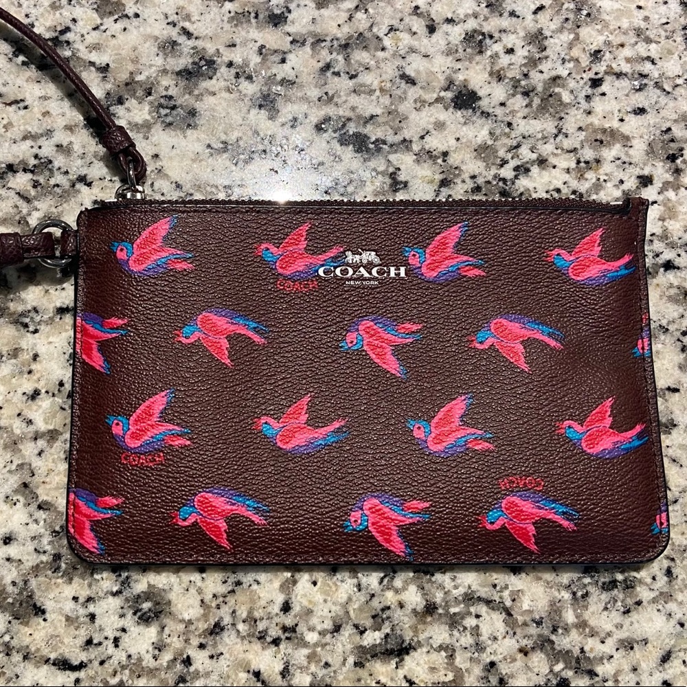 Coach Bird Wristlet